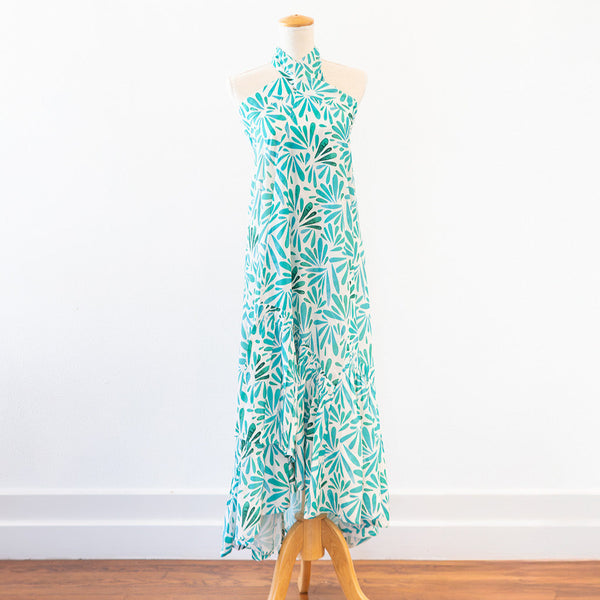 Petals 3-Way Wrap Skirt - Turquoise