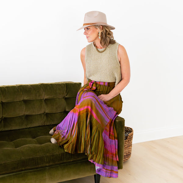 Wild Orchid 3-Way Wrap Skirt