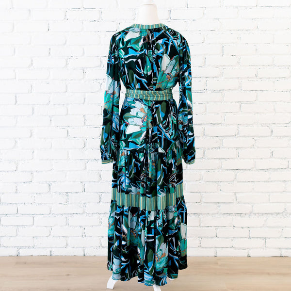 Painted Protea - Ocean Drop Waist Dress