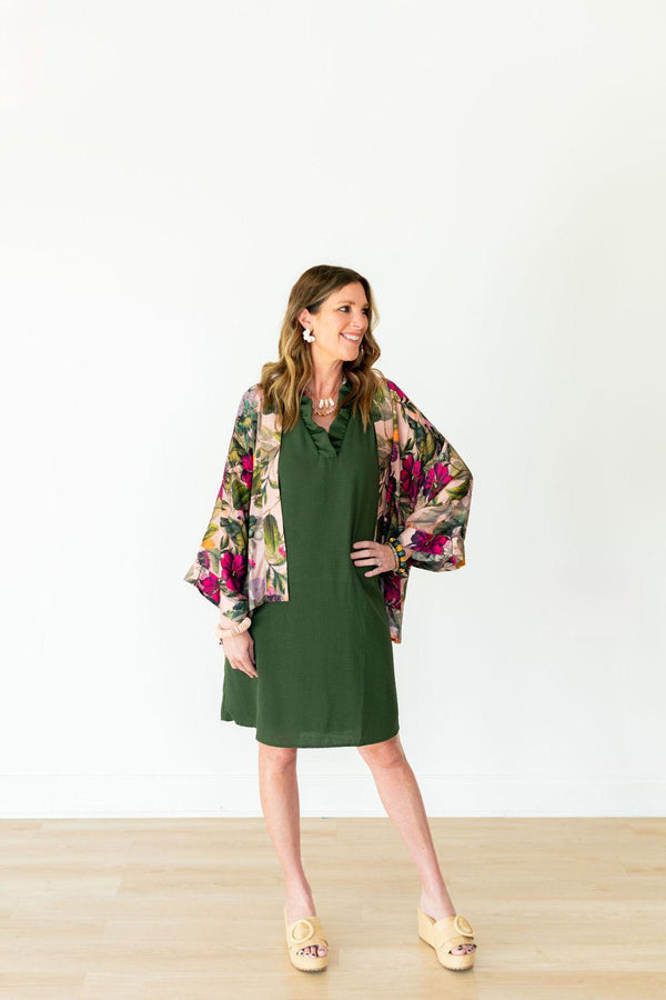 Kensington Floral Short Kimono