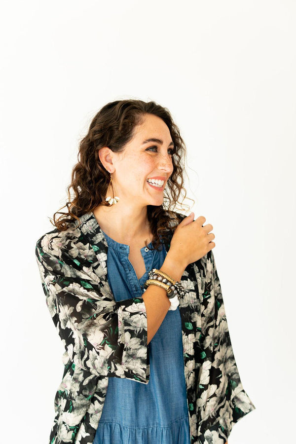 Juliette Floral Short Kimono
