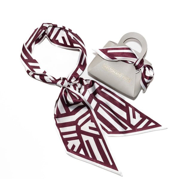 Game Day Accessory Scarf - Maroon & White