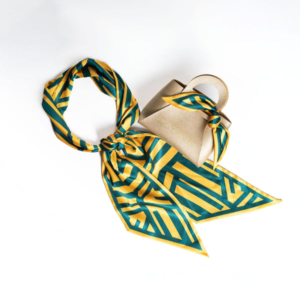 Game Day Accessory Scarf - Green & Gold