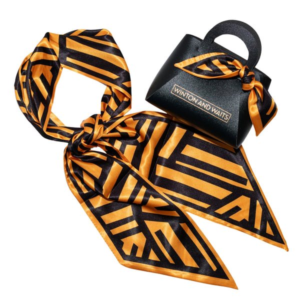 Game Day Accessory Scarf - Black & Gold