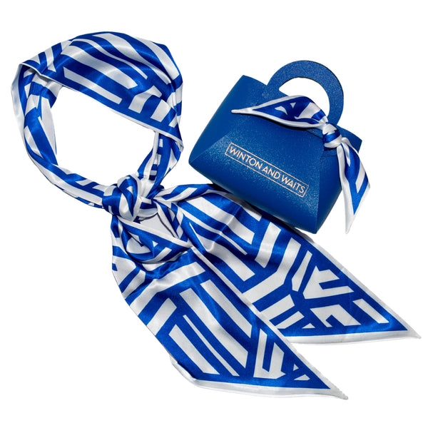 Game Day Accessory Scarf - Blue & White