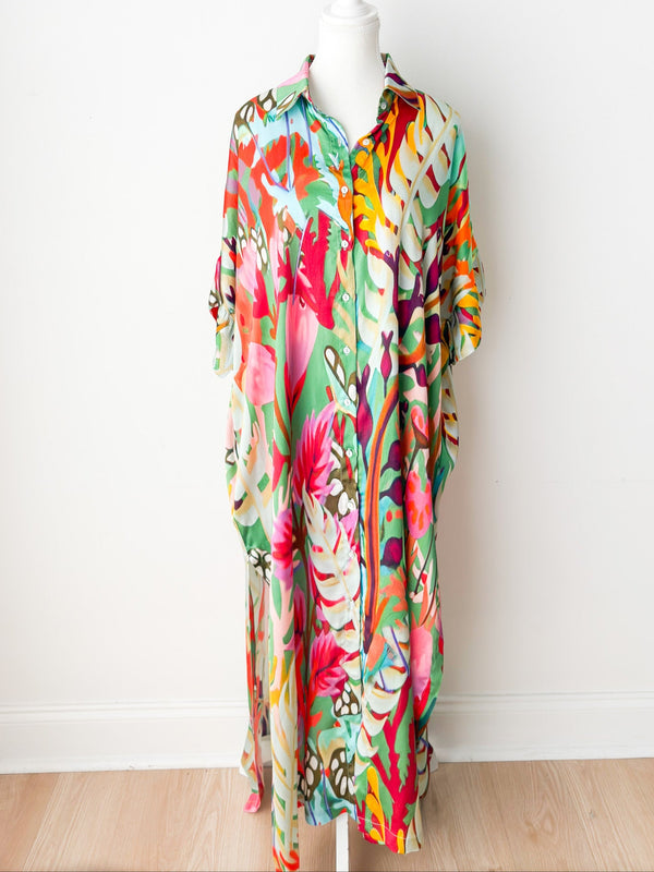 Enchanted Forest Button Down Dress