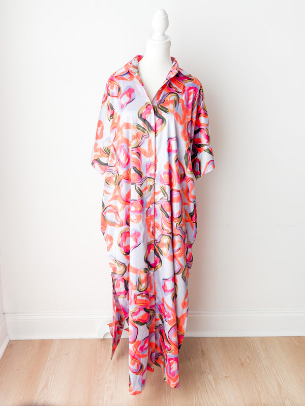 Lavender Fields Button Down Dress