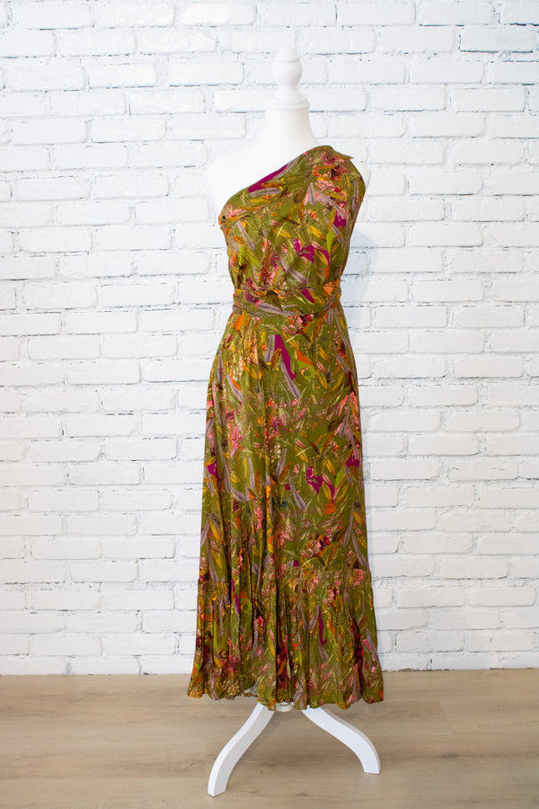 Featherington- Green 3-Way Wrap Skirt