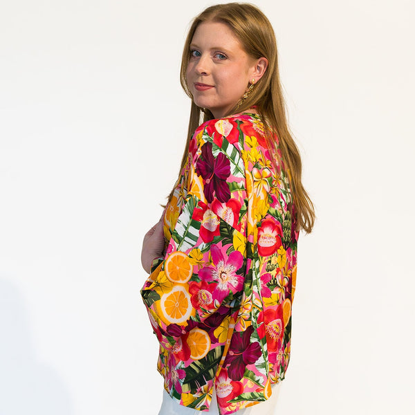 Juicy Fruit Short Kimono