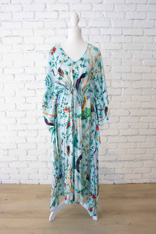 Peacock Paradise Tie Kaftan