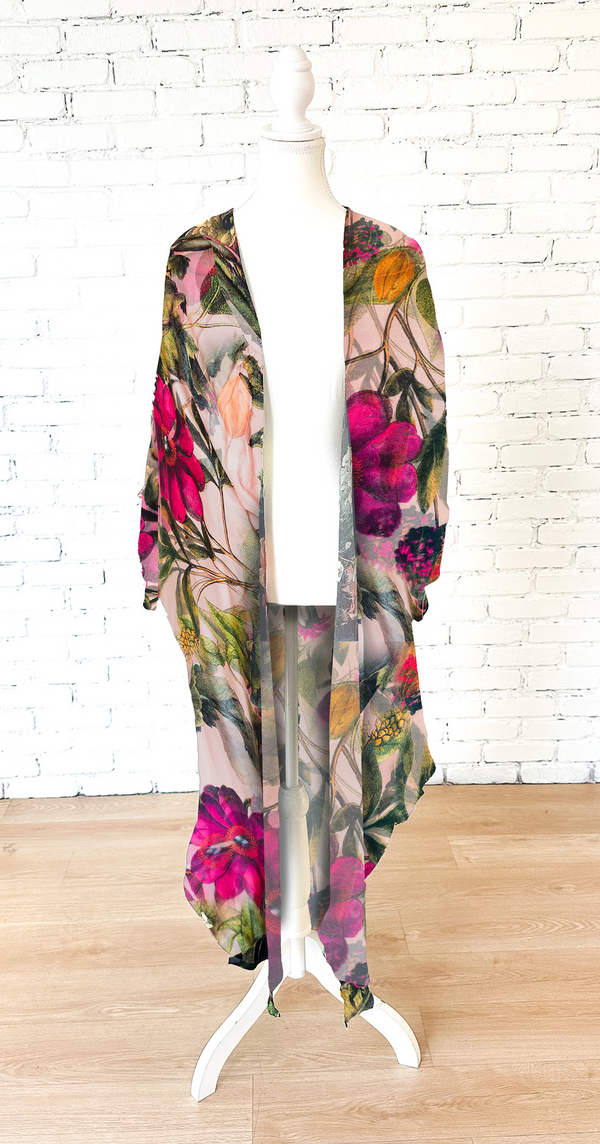 Kensington Floral Long Kimono