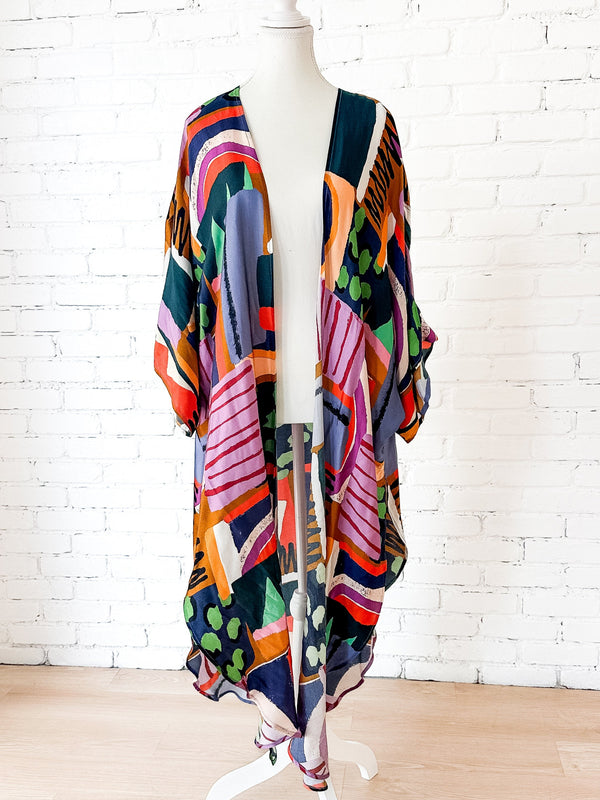 Over the Rainbow Long Kimono