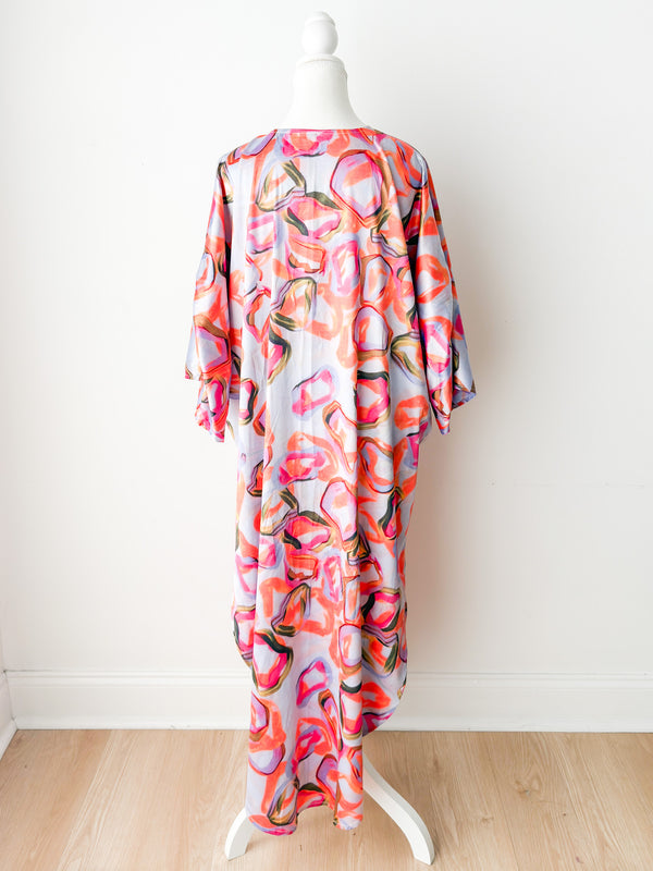 Lavender Fields Long Kimono