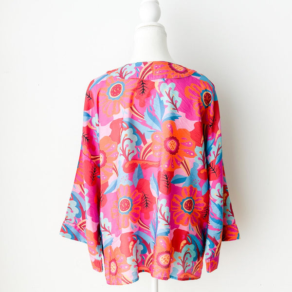 Rica Floral Short Kimono