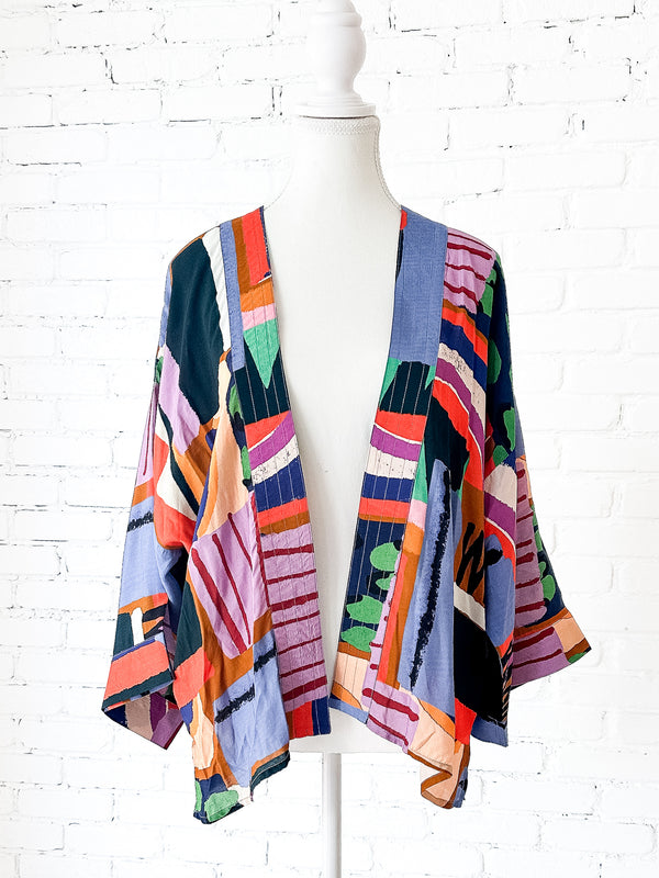 Over the Rainbow Short Kimono