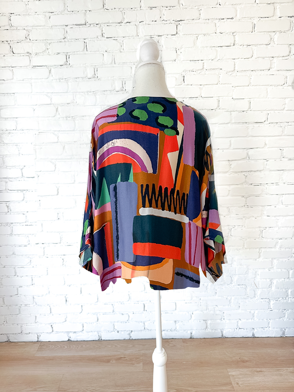 Over the Rainbow Short Kimono