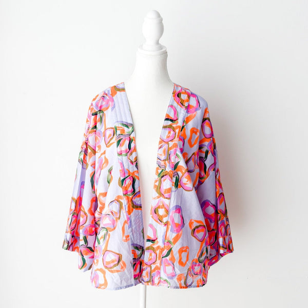 Lavender Fields Short Kimono