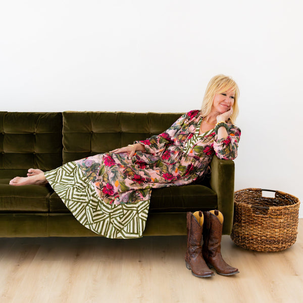 Kensington Side-Tie Ruffle Dress