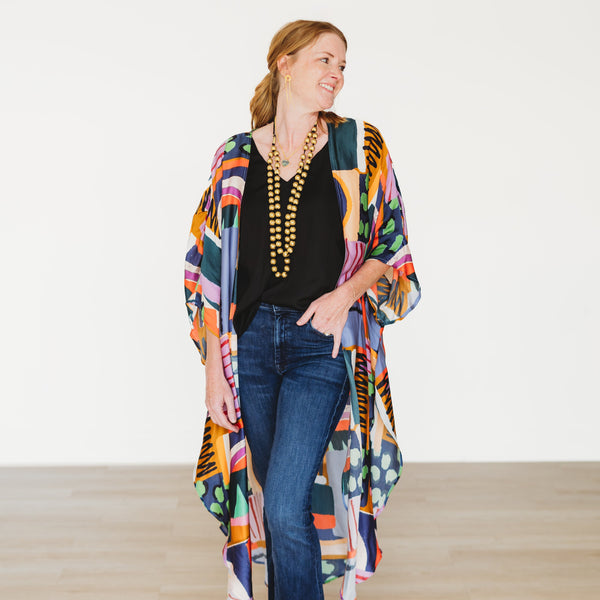 Over the Rainbow Long Kimono