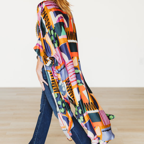 Over the Rainbow Long Kimono