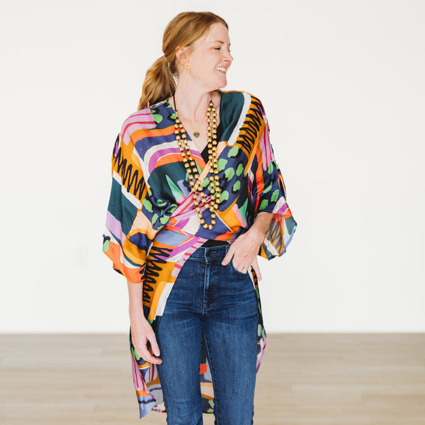 Over the Rainbow Long Kimono