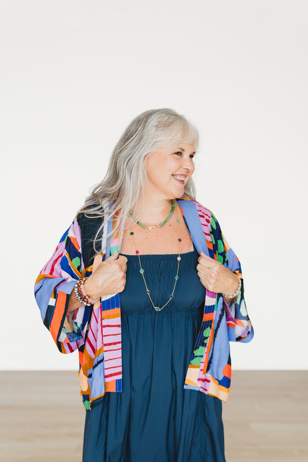 Over the Rainbow Short Kimono