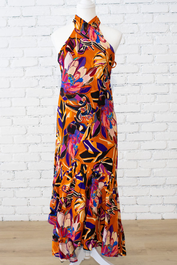 Painted Protea - Ochre 3-Way Wrap Skirt