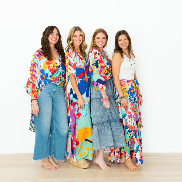 Island Floral 3-Way Wrap Skirt