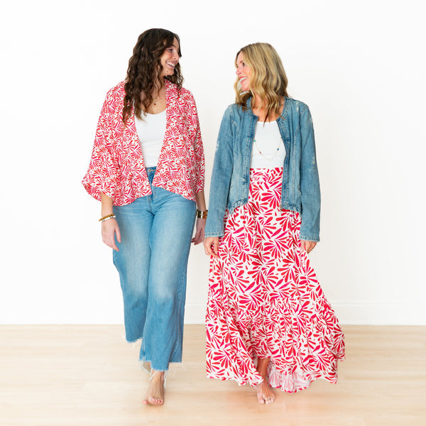 Petals 3-Way Wrap Skirt - Pink