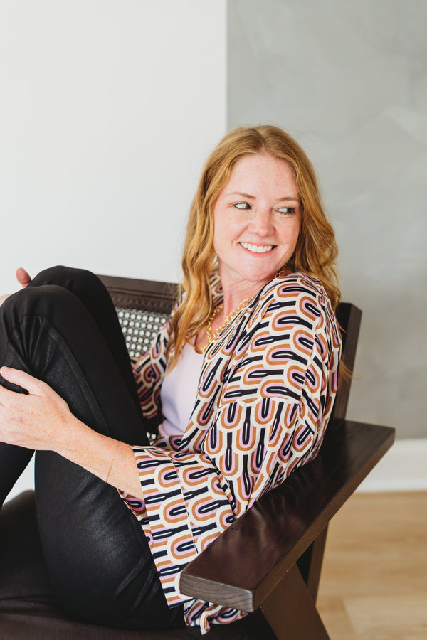 Deco Scallops Short Kimono