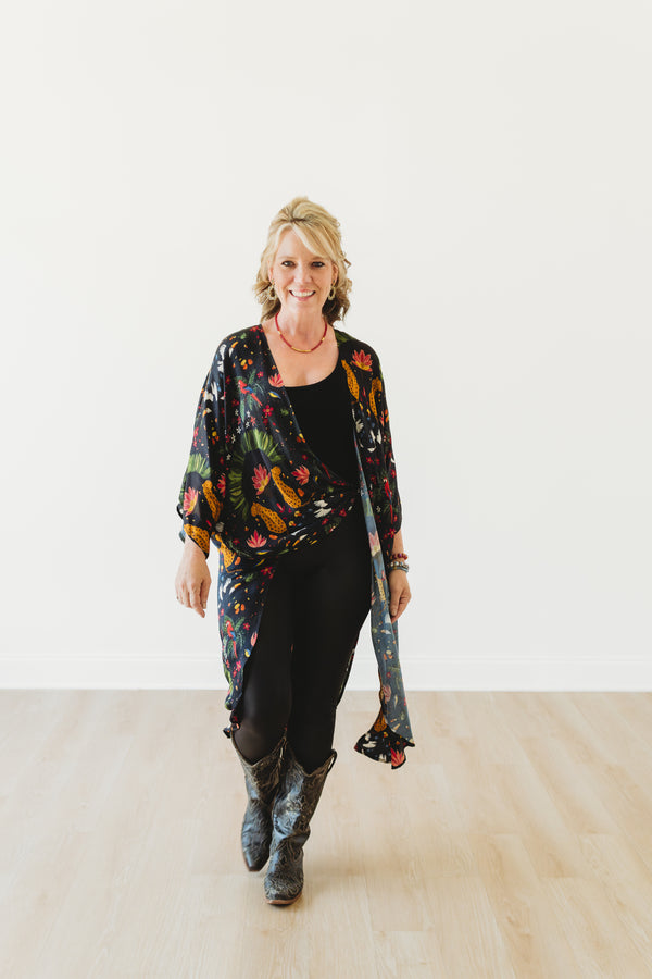 Wild & Free Long Kimono