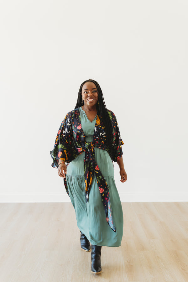 Wild & Free Long Kimono