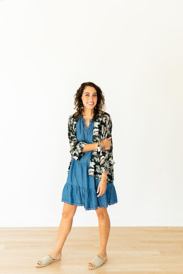 Juliette Floral Short Kimono
