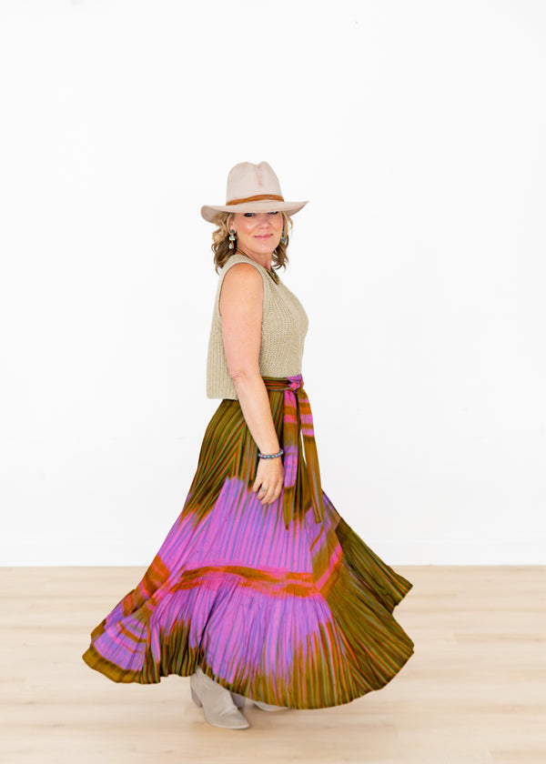 Wild Orchid 3-Way Wrap Skirt