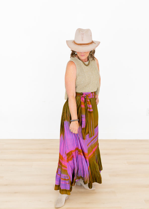 Wild Orchid 3-Way Wrap Skirt
