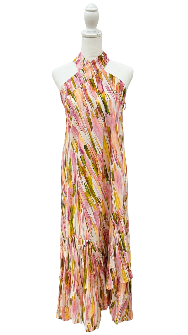 Pastel Brushstrokes 3-Way Wrap Skirt