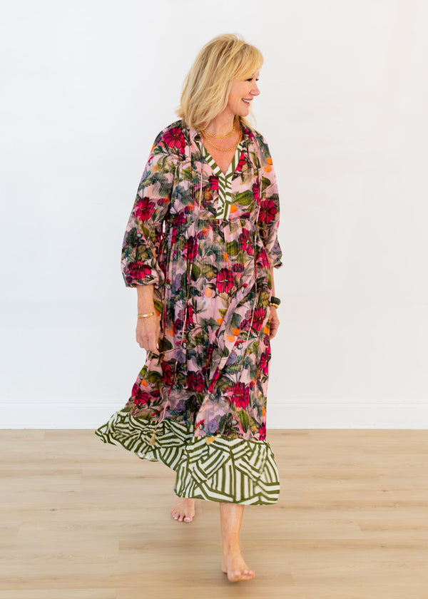 Kensington Side-Tie Ruffle Dress