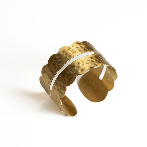 Scallop Cuff - Brass