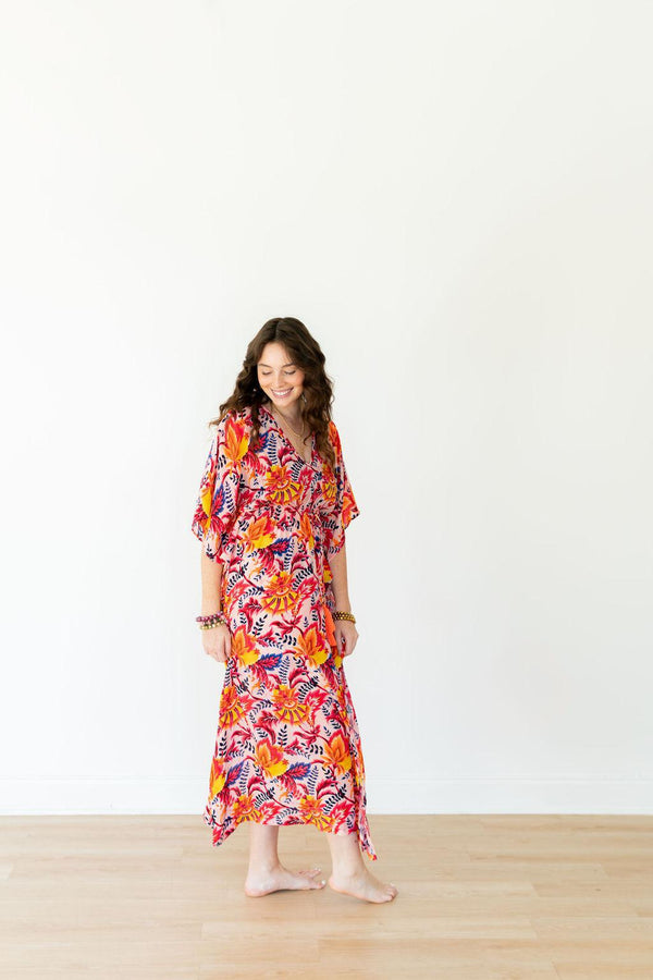 Bright Bazaar Elastic Waist Kaftan