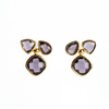 Gemstone Stud Earring- Amethyst