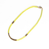 Hematite Necklace- Neon Yellow