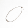 Circle Silver Chain w/ Charm Closure