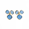 Gemstone Stud Earring- Blue