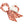 Game Day Accessory Scarf - Burnt Orange & Cream