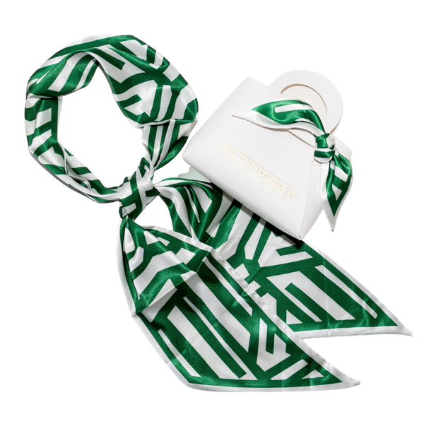 Game Day Accessory Scarf - Green & White