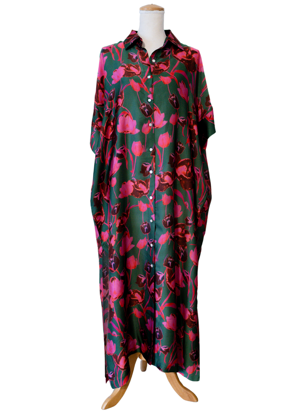 Tulip Trail Fields Button Down Dress