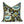Floral and butterfly patterned pillow on a white background