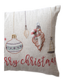 Merry Christmas Ornament Pocket Pillow