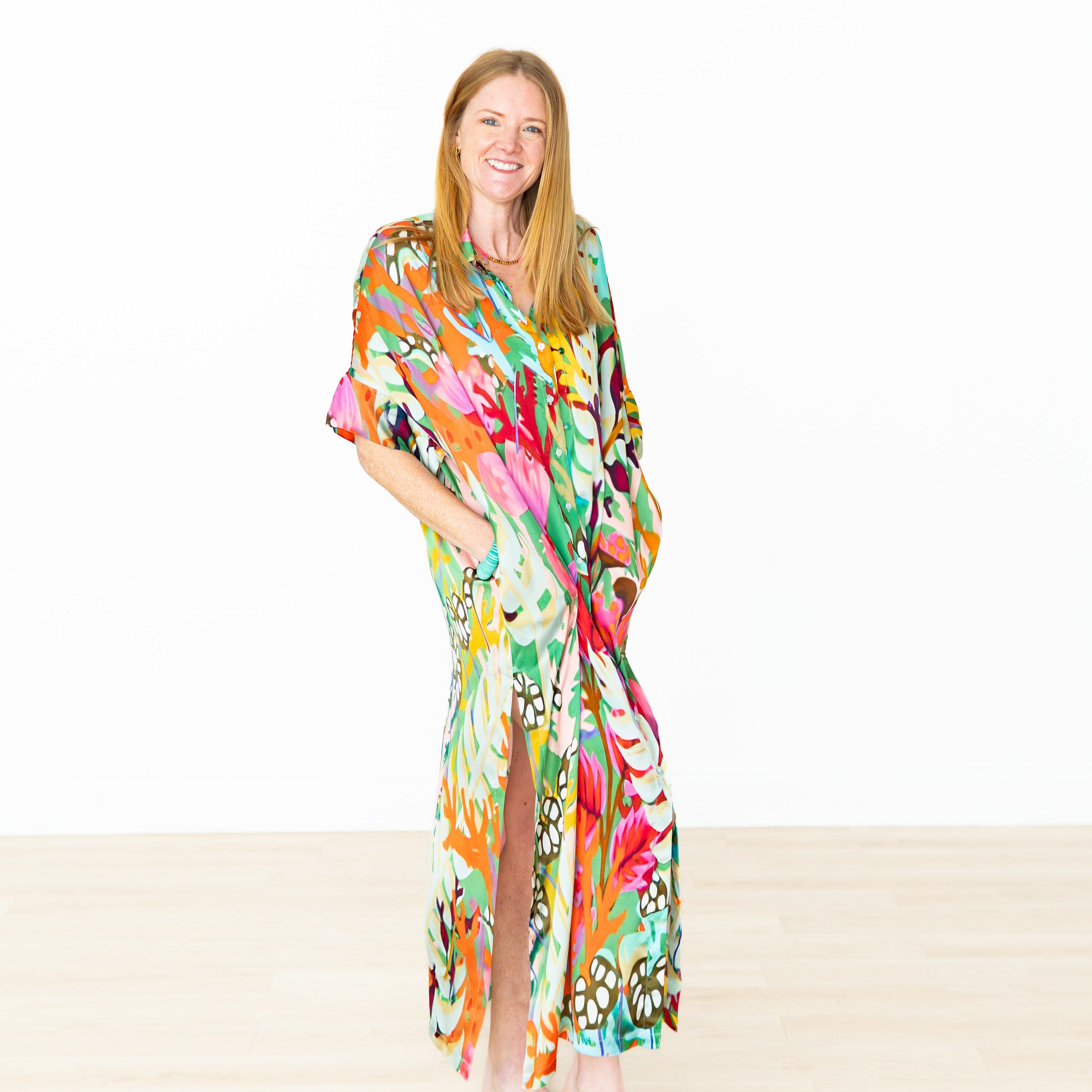 Enchanted Forest Button Down Dress Enchanted Forest Button Down Dress