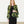 Fall Poppy- Green Short Kimono
